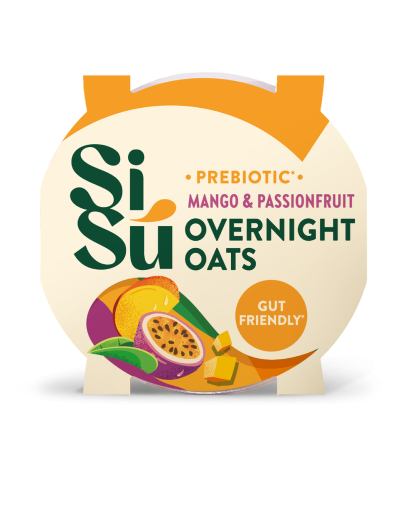SiSú Prebiotic Mango & Passonfruit Overnight Oats 8 x 160gr