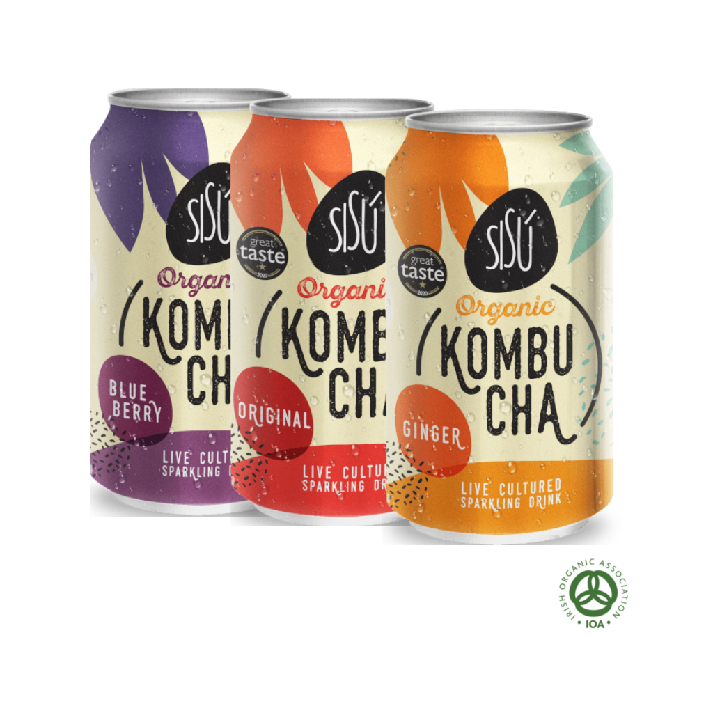 Organic Kombucha Mix cans 12x330ml